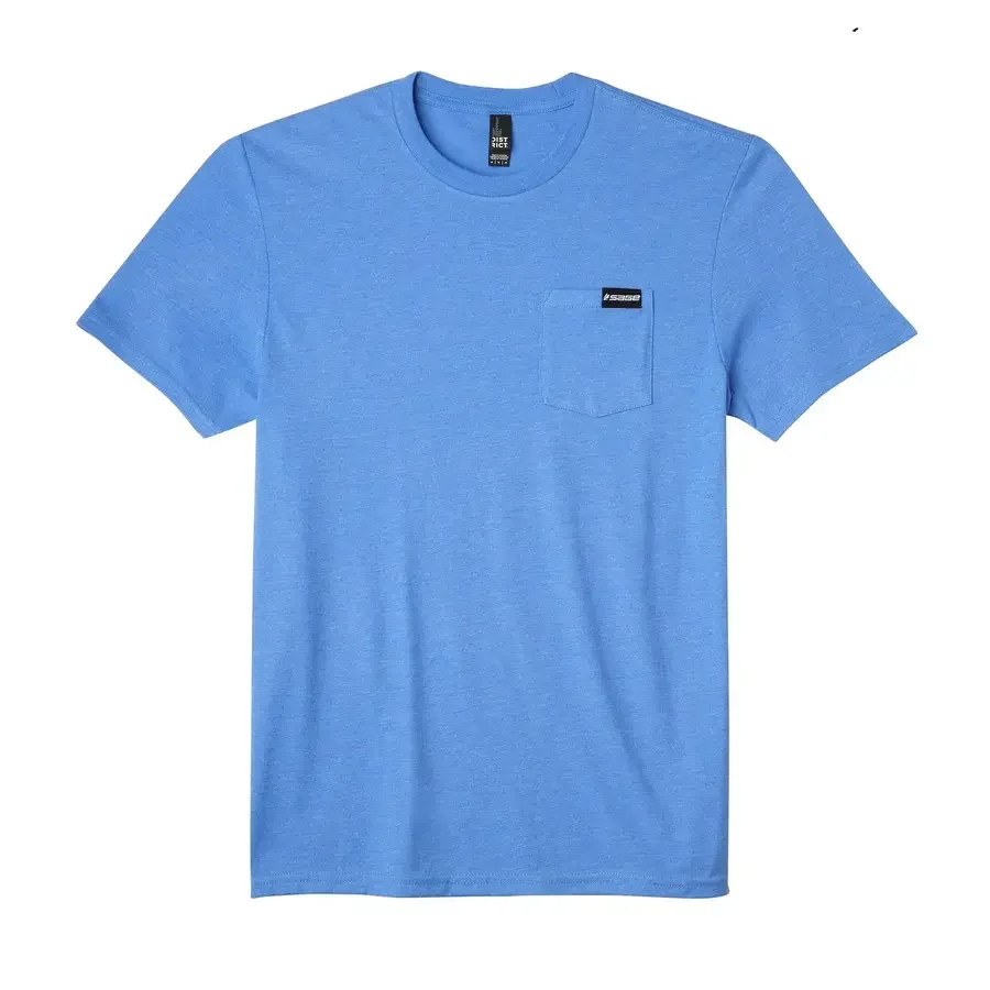 SAGE Logo Pocket Tee Heather Royal M