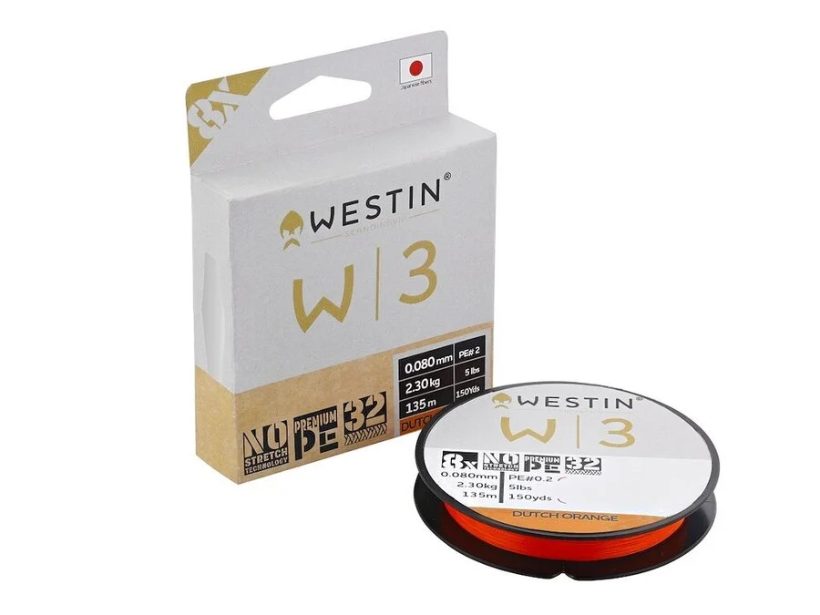W3 8-BRAID DUTCH ORANGE 0.08mm